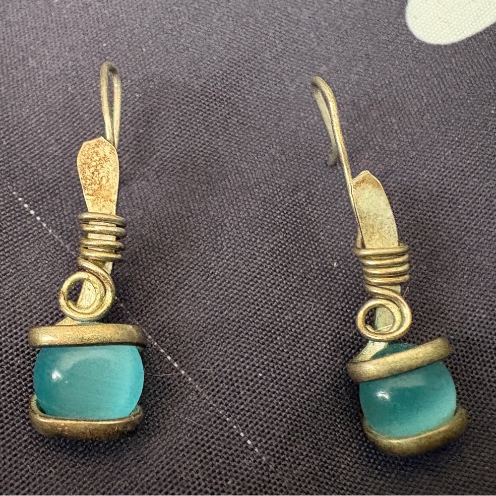 Elegant Silver and Blue Dangle Earrings